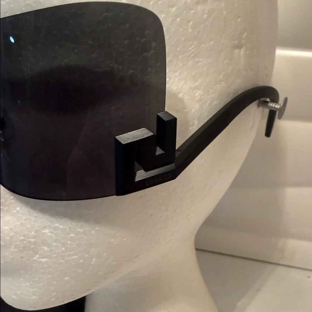Versace Black Shield Visor Sunglasses